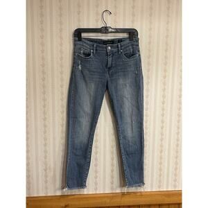Lucky Brand Ava Skinny Jeans Women’s Size 4/27 Light Wash Stretch Distressed